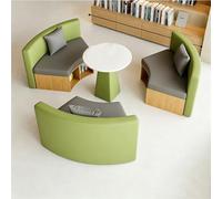 KIBONCY For School Activity Center, Modular Curved Library Sofa, for Co-Working Space, Waiting Lounge or Office Reception(E)