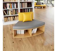 KIBONCY For School Activity Center, Modular Curved Library Sofa, for Co-Working Space, Waiting Lounge or Office Reception(B)