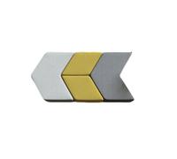 KIBONCY Freely Combinable Rhombus Modular Couch, Multi-Shape Geometric Lounge Sofa Set Wear Resistant Fabric Seating Blocks for Business Waiting Area(C)