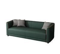KIBONCY Full All Around Front and Back Leather Sofa Faux Small Loveseat,Cushion Couch for Bedroom Living Room or Office(B,68cm)