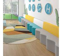 KIBONCY Genitore - Bambino Asilo e istituto di formazione Aula di danza Area di riposo Divano a forma di onda Cartello nella sala delle attività del Museo della scienza(120x60x72cm)