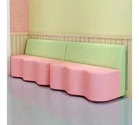 KIBONCY Genitore - Bambino Asilo e istituto di formazione Aula di danza Area di riposo Divano a forma di onda Unione nella sala delle attività del Museo delle scienze(150x60x72cm)