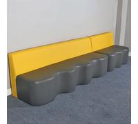 KIBONCY Genitore - Bambino Asilo e istituto di formazione Divano a forma di onda dell'aula di danza for l'area di riposo all'interno della sala delle attività del Museo della scienza(120x60x72cm)