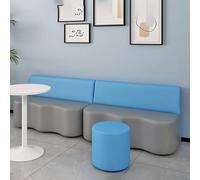 KIBONCY Genitore - Bambino Asilo e istituto formazione Aula danza Agglomerato divani con schienale a forma di onda nell'area riposo nella sala attività Museo delle scienze(120x60x72cm)