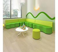 KIBONCY Genitore - Bambino Scuola materna e istituto di formazione Divano a forma di onda dell'aula di danza Associazione for l'area di riposo nella sala delle attività Museo scienze(180x60x72cm)