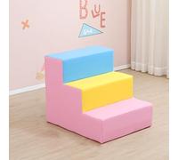 KIBONCY Giocattoli da arrampicata for bambini piccoli interno, palestra for con schiuma ad altissima densità, blocchi in for , set gioco morbido pelle PU(A)