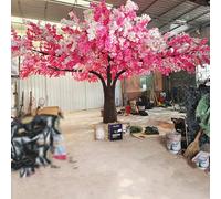KIBONCY Handmade Flower Big Tree Tall artificial plants Large Artificial For Indoor Outdoor Office Home Decor(3m x 2.5m)