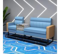 KIBONCY Heavy Load Billiard Hall Two-Seat Seating, Double Seat Sofa, PU Leather Pool Luxury Viewing with Marble Side Table(F)