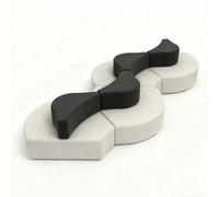 KIBONCY Hotel Lobby & Office Reception Modular Leisure Sofa, Contemporary Curved Booth Seating for Business Lounge, Company Training Room, Waiting Area & Guest Reception Couch(D)