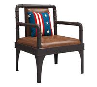 KIBONCY Industrial-style Bistro Booth Sofas, Coffee Bar Theme Restaurant Barbecue Restaurant Dining Table And Chairs(A1)