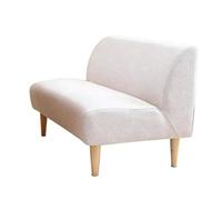 KIBONCY Japanese style home armless sofa, suitable for small space modular sofas in living rooms, apartments, and dining rooms(White,(110 * 67 * 72cm))