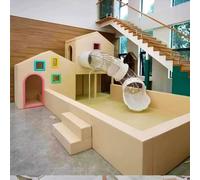 KIBONCY Kids Indoor Playground Set with Ball Pit, Slide & Climbing Modules - Safe, Durable Play Structure for Home, Daycare & Commercial Use, Multiple Themes & Colors Available(D)