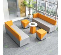 KIBONCY L-Shaped Modular Reception Sofa Set, Innovative Office Sofa For Relaxed Settings,for Office Waiting Area & Client Lounge(F)