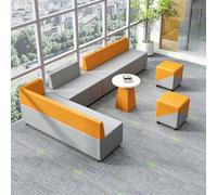 KIBONCY L-Shaped Modular Reception Sofa Set, Innovative Office Sofa For Relaxed Settings,for Office Waiting Area & Client Lounge(B)