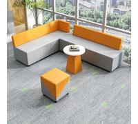 KIBONCY L-Shaped Modular Reception Sofa Set, Innovative Office Sofa For Relaxed Settings,for Office Waiting Area & Client Lounge(A)