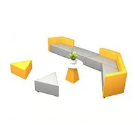 KIBONCY Leisure Office Sofa Set,Creative Minimalist Group for Small Offices Reception Areas, and Early Education Training Center Lounge(5)