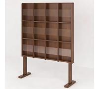 KIBONCY Libreria aperta in stile minimalista - Scaffale espositivo da terra for soggiorno/studio, mobiletto portaoggetti for libri di grande capacità for la casa(C)