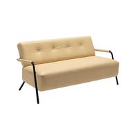 KIBONCY Love Seat Mini Couch Small Settee Loveseat Bench for Living Room, Modern Accent Chairs, Mid-Century Armchair PU Leather Chair(E,175cm)