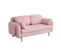 KIBONCY Loveseat Sofa Couch Modern Loveseats 2 Seat Chenille, with Wide Armerest, Cloud for Living Room, Bedroom and Office(D,126cm)