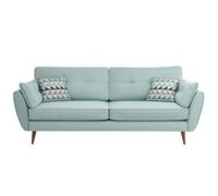 KIBONCY Loveseat Sofa, Mid Century Modern Decor Love Seat Sofas and Couches Comfy Linen with Spring Cushion, Solid Wood Frame, for Bedroom(2,1.9m)