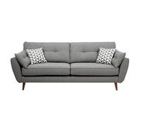 KIBONCY Loveseat Sofa, Mid Century Modern Decor Love Seat Sofas and Couches Comfy Linen with Spring Cushion, Solid Wood Frame, for Bedroom(3,1.9m)