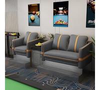 KIBONCY Luxury Billiard Hall Sofas Booths Set Upholstered Viewing Chair with Side Table Heavy-Duty Game Room Seating for Pool(B)