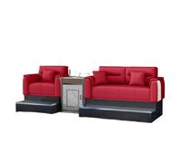 KIBONCY Luxury Ingot-Style Billiard Lounge Chair, High-End Leather Upholstered Game Seat with Stable Metal Frame, Comfortable Spectator Seating for Pool Hall(F)