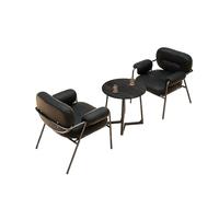 KIBONCY Mid-Century Accent Chair, Office Kitchen Nordic Dining Arm Luxury Salon Minimalist Comfortable for Study Room Bedroom(2)