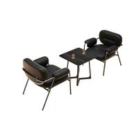 KIBONCY Mid-Century Accent Chair, Office Kitchen Nordic Dining Arm Luxury Salon Minimalist Comfortable for Study Room Bedroom(3)