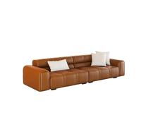 KIBONCY Mid Century Modern Accent Chair,Light Luxury Sofa, Chairs, Nappa Leather Casual Armchairfor Living Room, Office(N)