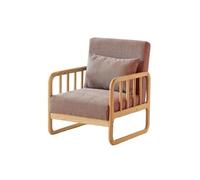 KIBONCY Mid-Century Modern Accent Chair with Solid Wood Frame, Linen Upholstered Armchair Comfortable for Living Room Office(D,150cm)