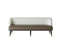KIBONCY Mid-Century Modern Couch, Leather Couches for Living Room, Comfy, Faux Sofa 3 Seater Cushions(3,175x58x70cm)