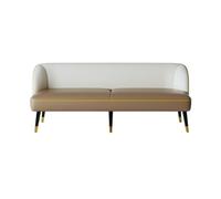 KIBONCY Mid-Century Modern Couch, Leather Couches for Living Room, Comfy, Faux Sofa 3 Seater Cushions(4,120x58x70cm)