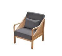 KIBONCY Mid Century Modern Rattan Accent Chair with Solid Wood Frame, Natural &, for Small Spaces(D,130cm)