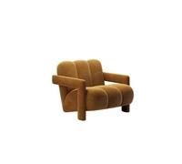 KIBONCY Mid-Century Padded Armrest Upholstered Sofa, Channel Tufted Bubble Shaped Velvet Accent Couch, Multi-Size Indoor Leisure for Home(C)