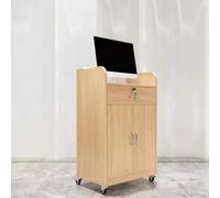 KIBONCY Mini bancone for cassiere, piccolo tavolo da reception moderno con armadietto for barbiere, boutique, negozio al dettaglio(C,60x42x95cm)