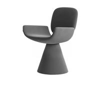 KIBONCY Modern 360° Swivel Vanity Chair, Stool Chairs Sturdy Base, Barrel Accent Armchair for Selection for Dressing Table/Bedroom/Living Room(D)