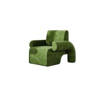 KIBONCY Modern Accent Chair, Velvet Upholstered Armchair Luxury, for Bedroom(C)
