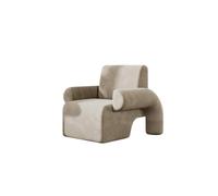 KIBONCY Modern Accent Chair, Velvet Upholstered Armchair Luxury, for Bedroom(E)