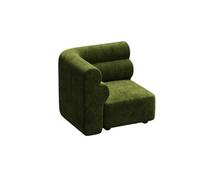 KIBONCY Modern Boucle Accent Chair - Cozy Corner Modular Single Sofa Customizable Component for Living Room(D)