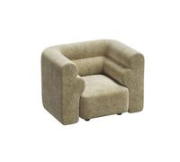 KIBONCY Modern Boucle Accent Chair - Cozy Corner Modular Single Sofa Customizable Component for Living Room(C)