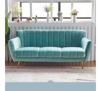 KIBONCY Modern Chenille Loveseat Sofa, Velvet with Flower Shaped Back, Couch Comfy for Living Room/Bedroom(A,1.9m)