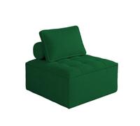 KIBONCY Modern Corduroy Accent Chair, Comfortable Modular Sofa with Neck Support Pillow, Fashionable Tufted Seat, Space-Saving Furniture for Small Spaces(C,80x80x40cm)