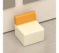 KIBONCY Modern Couch with Coffee Table, Minimalist Irregular-shaped Sofa, For Reception Area, Waiting Room, Library, Living (B)