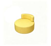KIBONCY Modern Curved Circular Modular Sofa, Colorful Stool Set, Freely Combinable Fabric Couch for Multi Indoor Scenes(A)