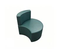 KIBONCY Modern Curved Circular Modular Sofa, Colorful Stool Set, Freely Combinable Fabric Couch for Multi Indoor Scenes(F)