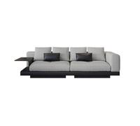 KIBONCY Modern Curved Cloud Boucle Couch, Tufted Textured Teddy Fabric 3-Seater Sofa, Multi Size Color One-Piece Moulded for Apartment