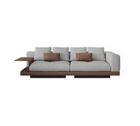 KIBONCY Modern Curved Cloud Boucle Couch, Tufted Textured Teddy Fabric 3-Seater Sofa, Multi Size Color One-Piece Moulded for Apartment