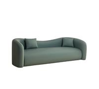 KIBONCY Modern Curved Sectional Sofa Luxury Comfortable for Living Room with Chair, Solid Wood Frame Couch for(C,150cm)