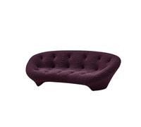 KIBONCY Modern Curved Teddy Cloud Sofa, Button Tufted 2-3 Seater Textured Fabric Couch, Ergonomic Lounge for Living Room Salon